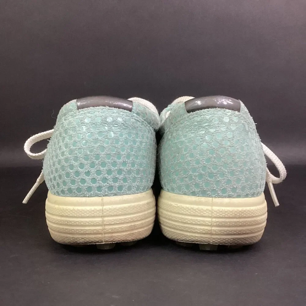 Ecco Spikeless Golf Shoes - Women's Sz 9.5 Extra Width- Sky Blue Spotted - E-DTS - Picture 3 of 10